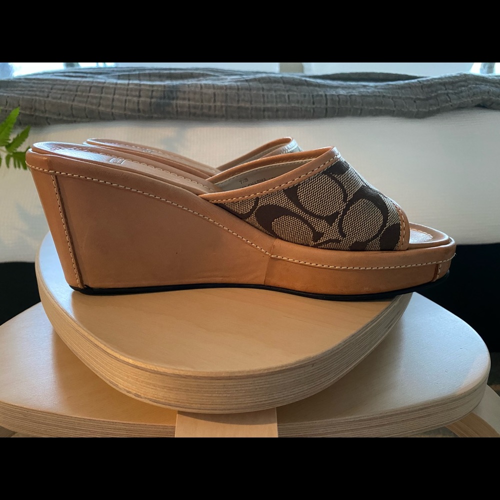 Coach Charma Vaccheta C Logo Mules - Picture 2 of 7
